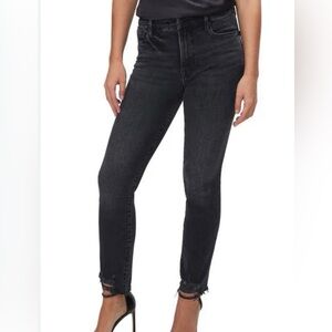 Good American Good Classic Chewed High Waist Ankle Skinny Jean